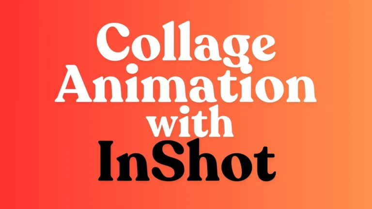 Collage Animations 1 collage animations: Creating video collage animations using InShot Pro APK on a smartphone